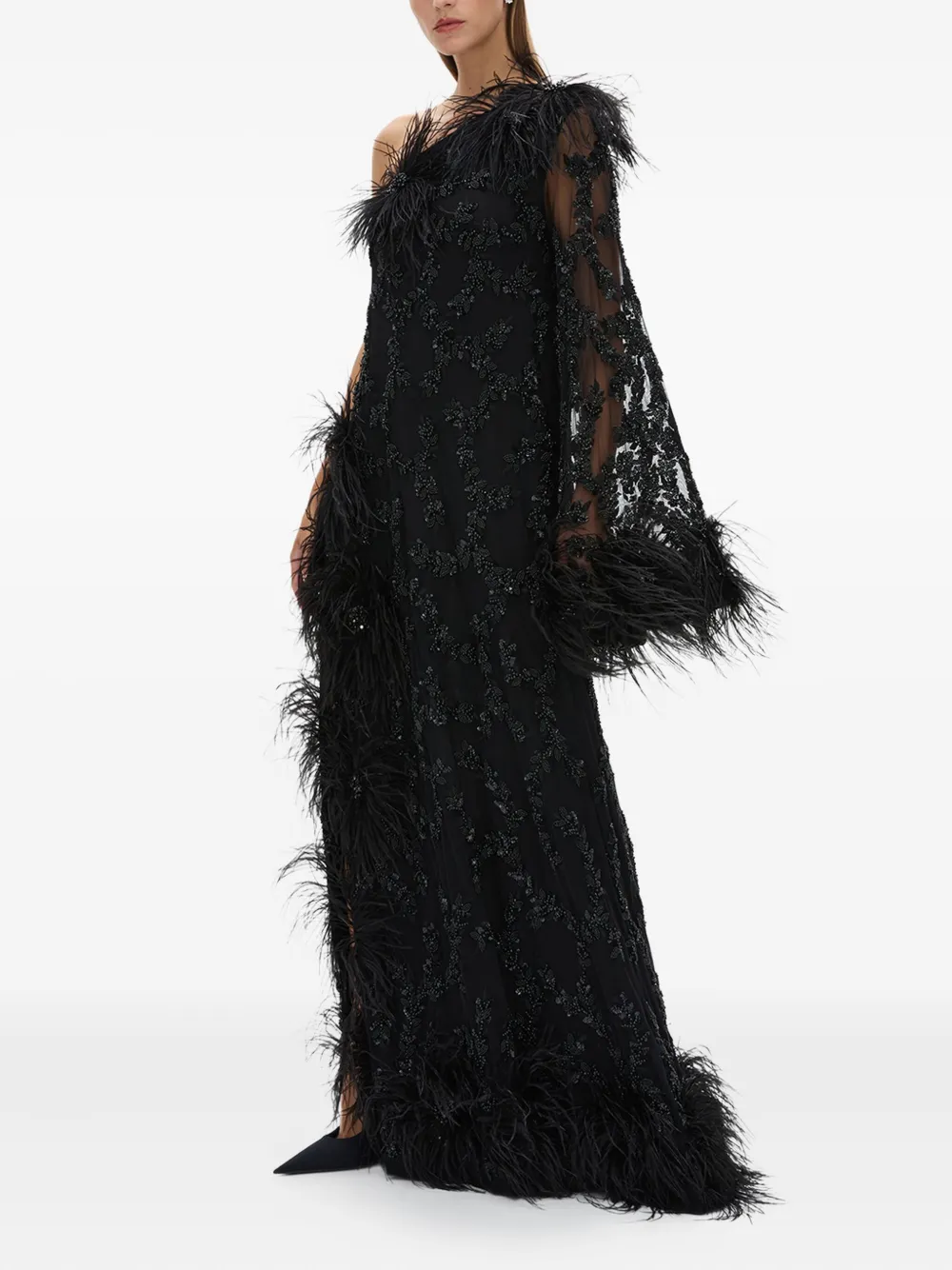 Rachel Gilbert Alby avondjurk - Zwart