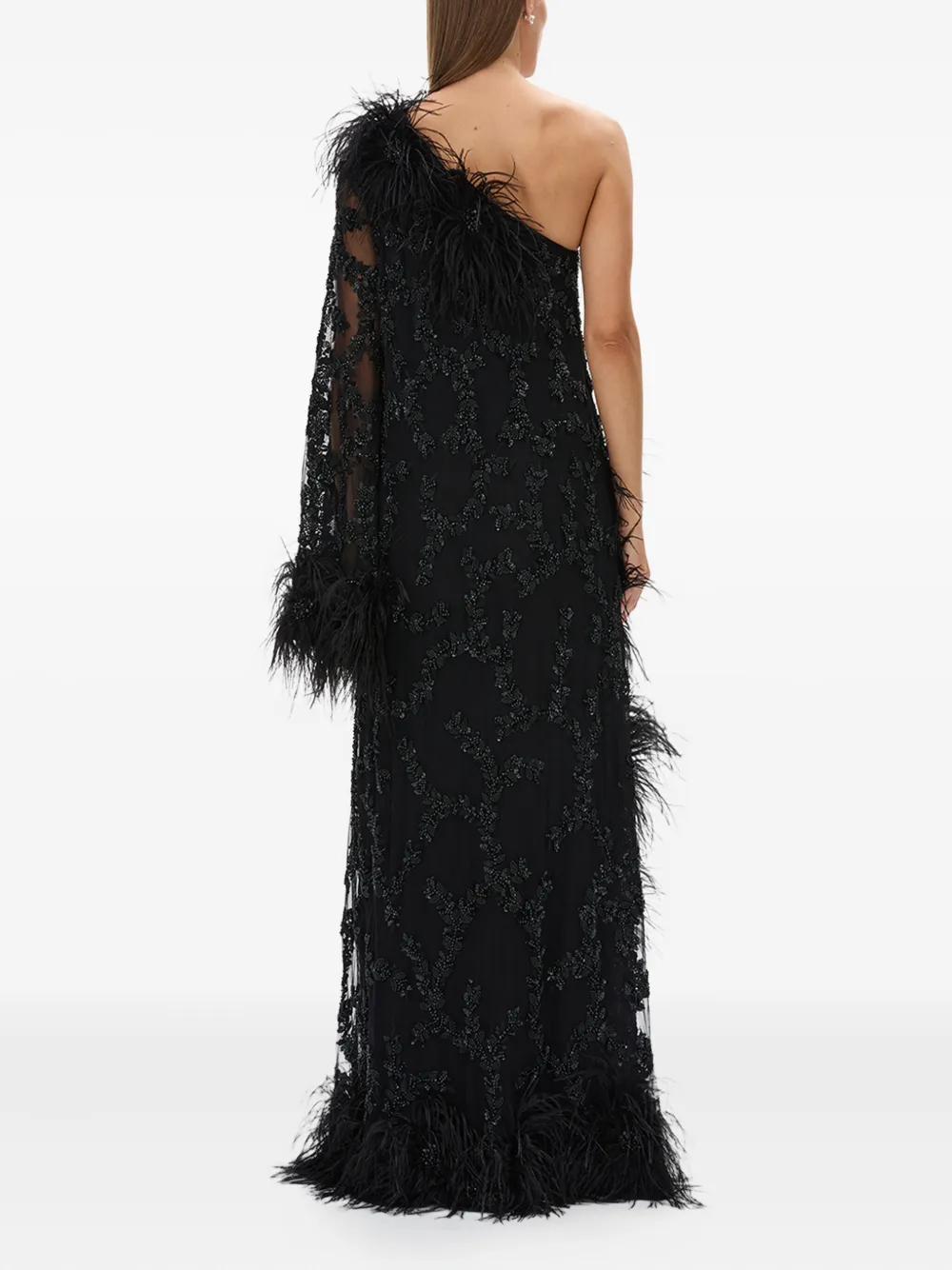 Rachel Gilbert Alby Gown Dress In Black