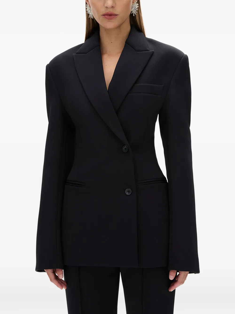 Rachel Gilbert Sergio blazer met wijde revers Zwart