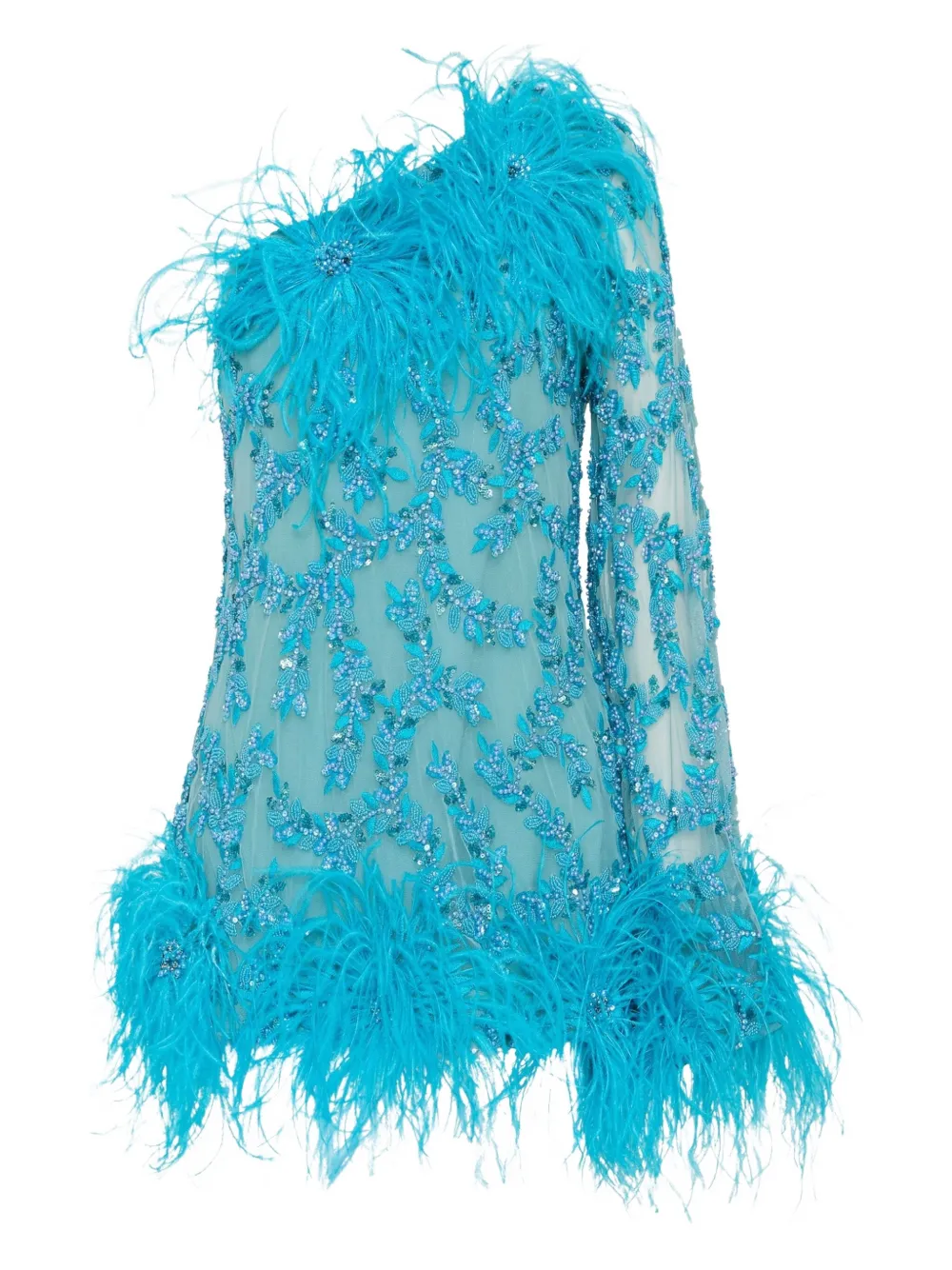 Rachel Gilbert Alby Mini Dress In Blue