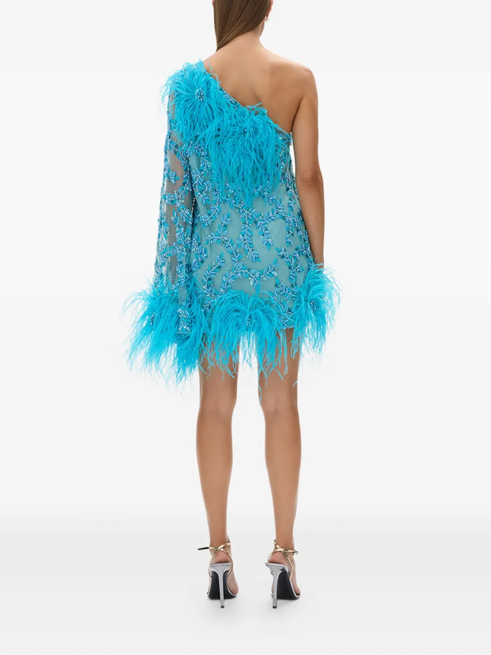 Rachel Gilbert Alby Mini Dress In Blue