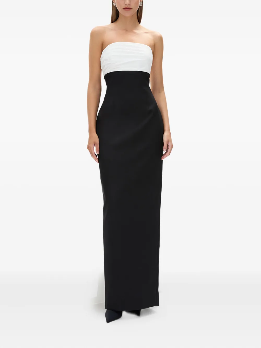 Rachel Gilbert Strapless avondjurk - Zwart