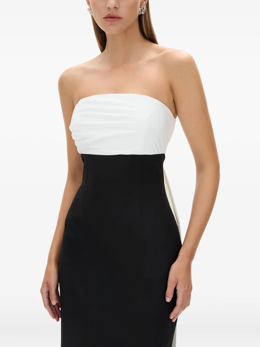 Rachel Gilbert Strapless avondjurk Zwart