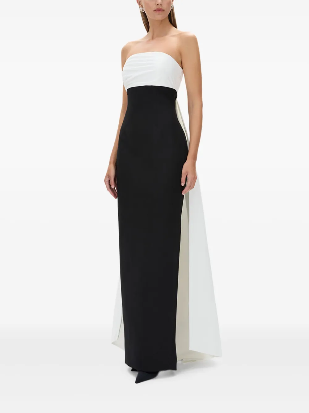 Rachel Gilbert Strapless avondjurk Zwart