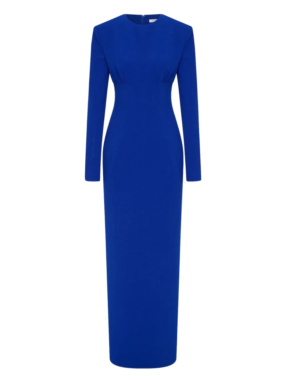 Rachel Gilbert Dover maxi-jurk met gewatteerde schouders Blauw