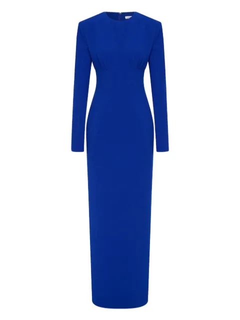 Rachel Gilbert Dover padded-shoulder long dress