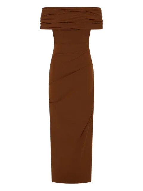 Rachel Gilbert Camille draped off-shoulder maxi dress