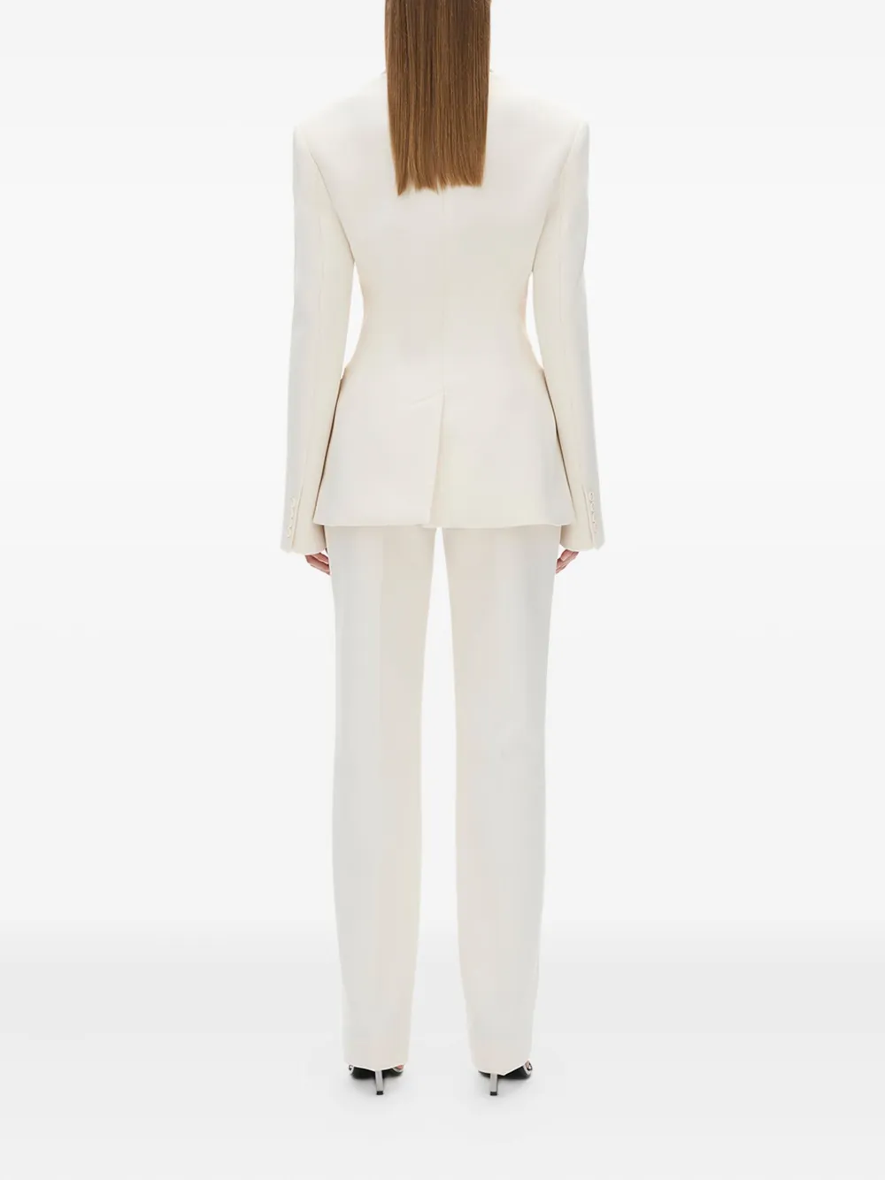 Rachel Gilbert Sergio blazer met gewatteerde schouders Wit