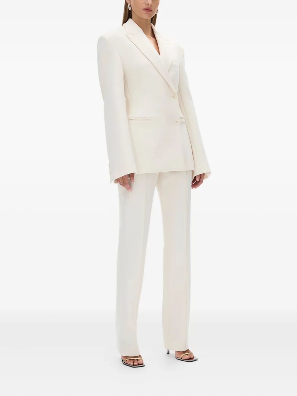 Rachel Gilbert Sergio blazer met gewatteerde schouders Wit