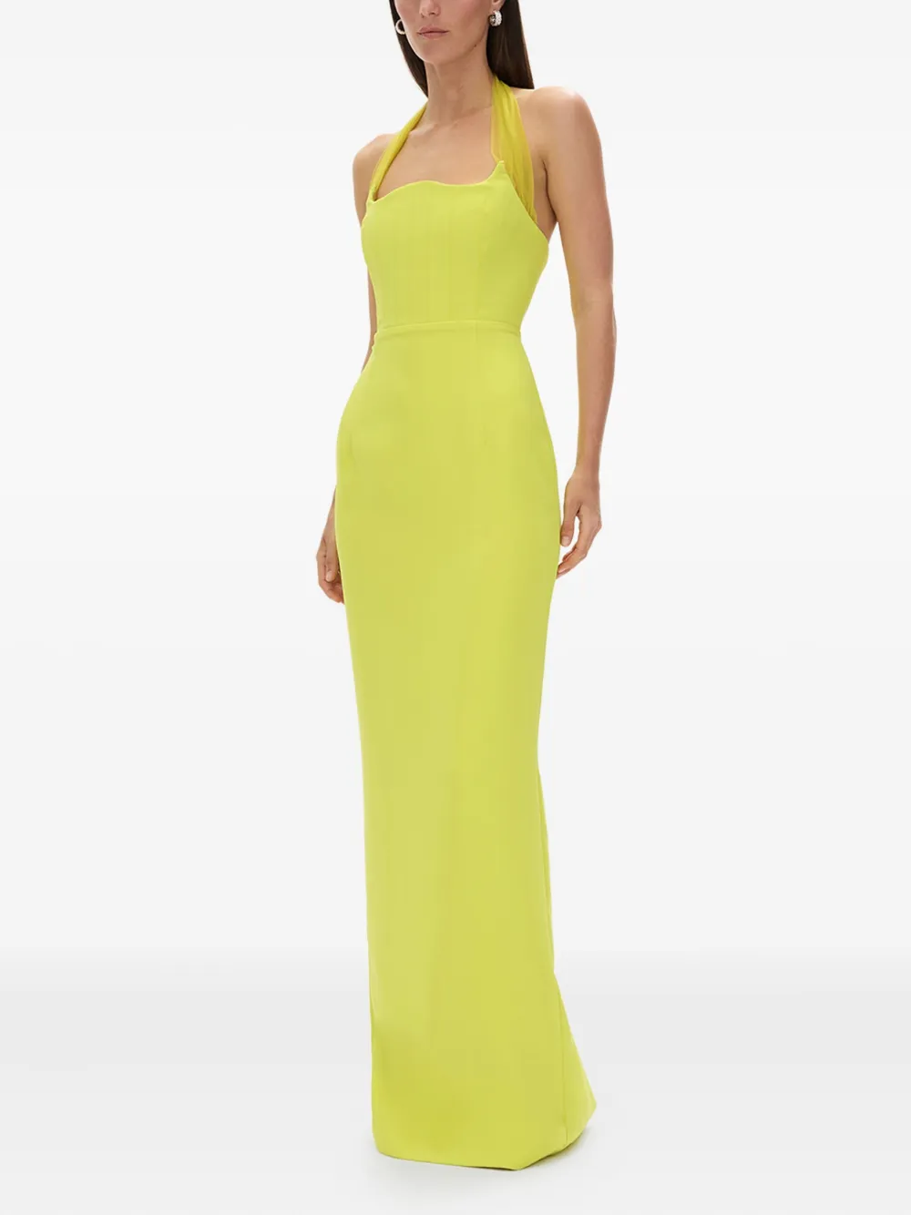 Rachel Gilbert Maria Gown Dress In Yellow