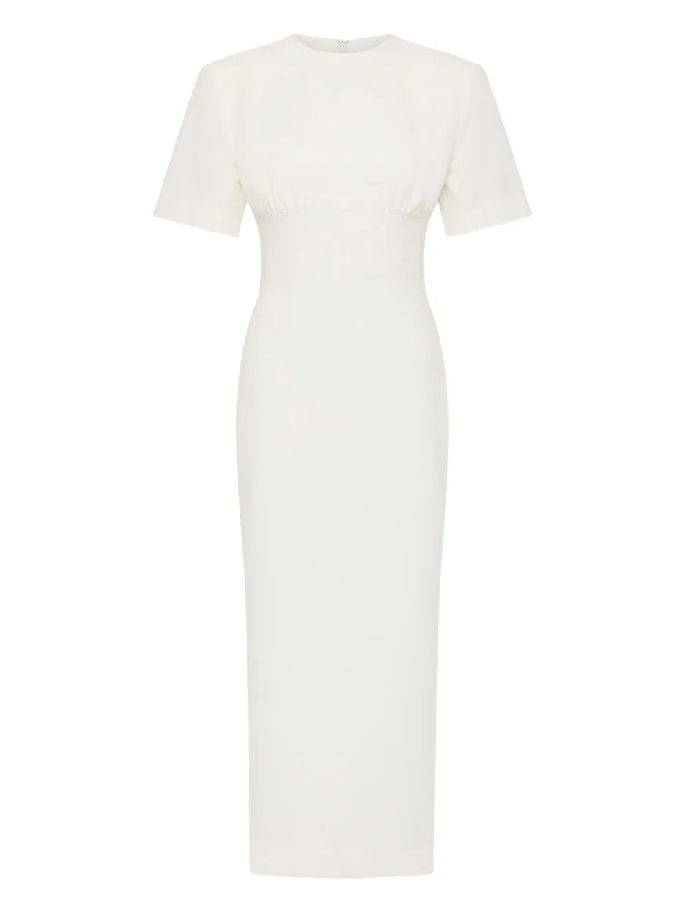 Rachel Gilbert Dover midi-jurk met korte mouwen Wit