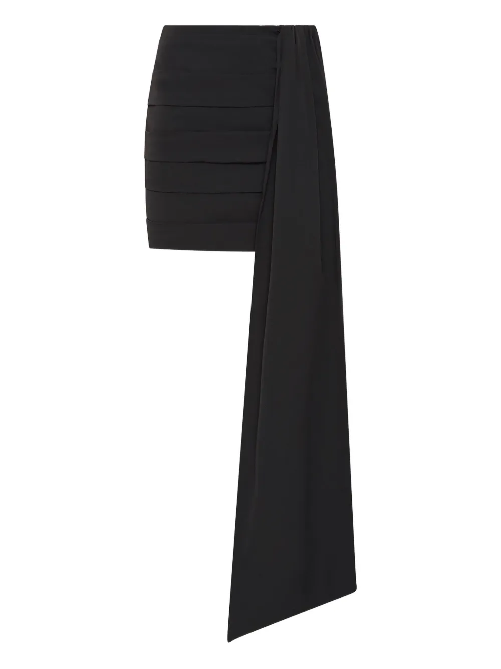 Rachel Gilbert Camille gedrapeerde mini-rok Zwart