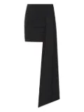 Rachel Gilbert Camille draped mini skirt - Black