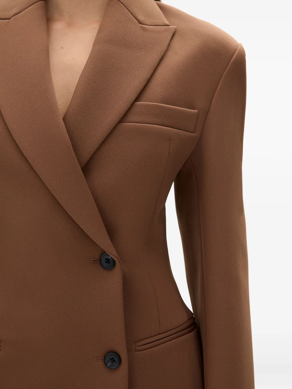 Rachel Gilbert Sergio blazer met dubbele rij knopen Bruin