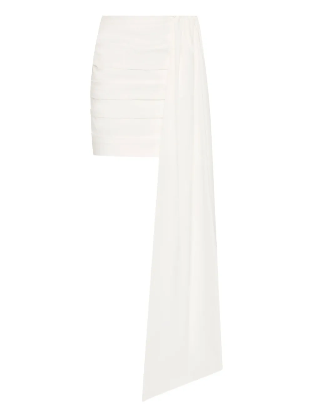 Rachel Gilbert Camille gedrapeerde mini-rok Wit