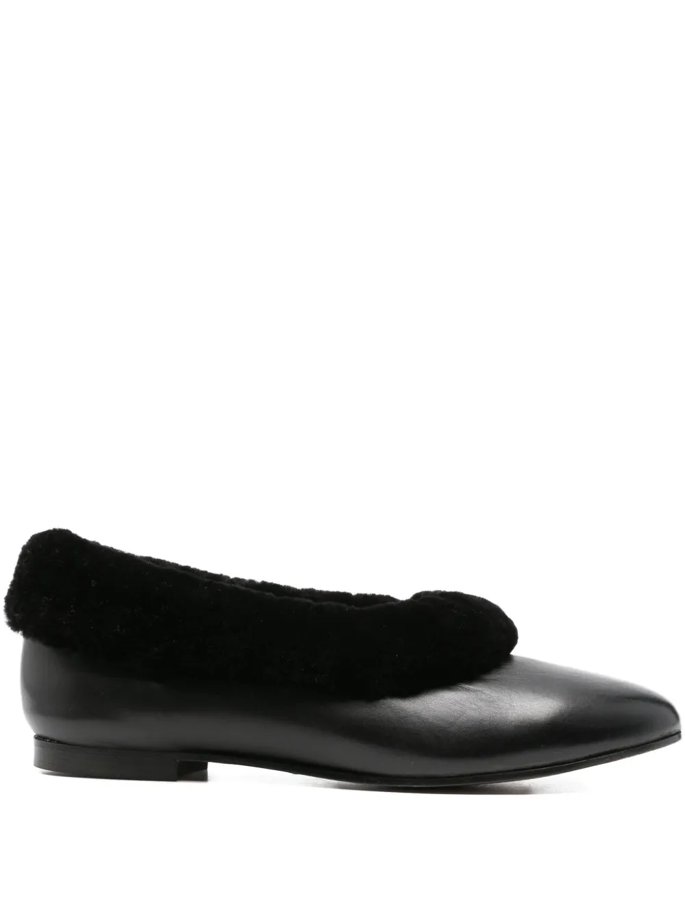 About Arianne Elias leather ballet flats Black