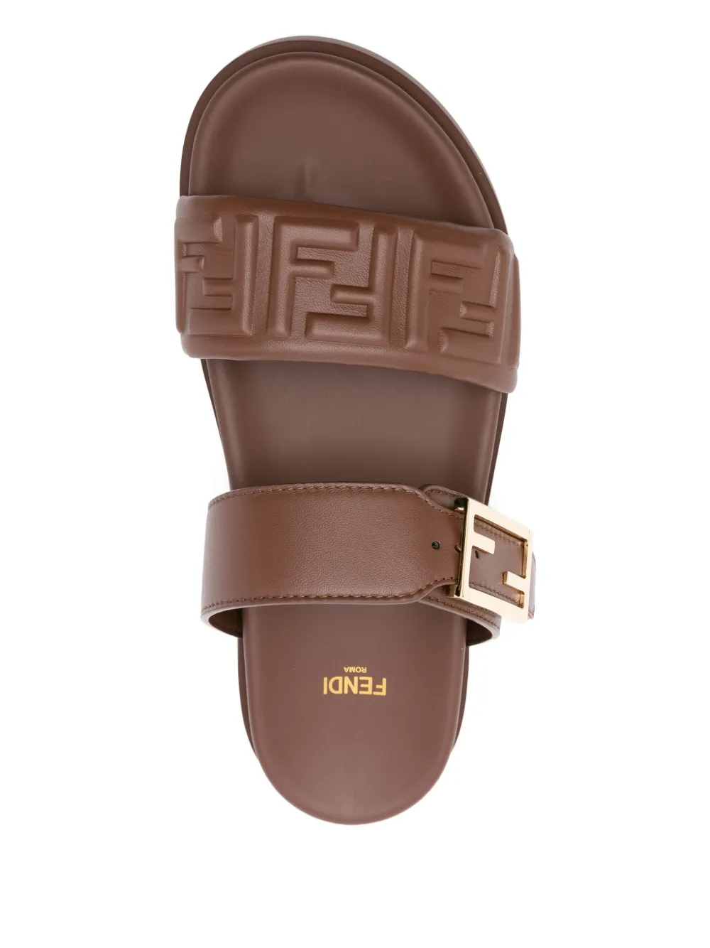 FENDI Sandalen met dubbele band Bruin