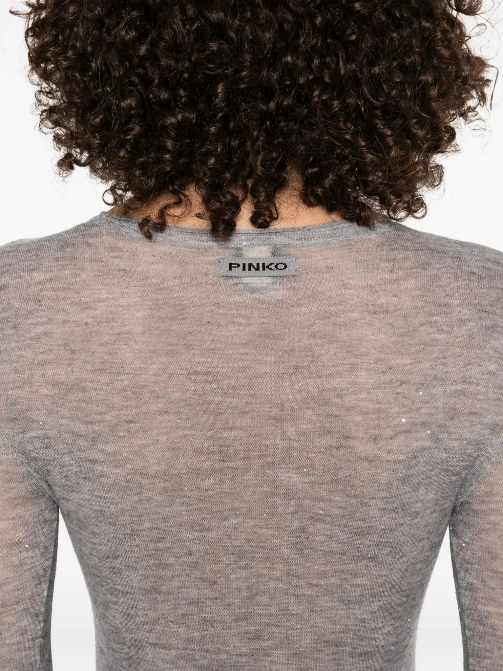 PINKO T-shirt met lange mouwen Grijs