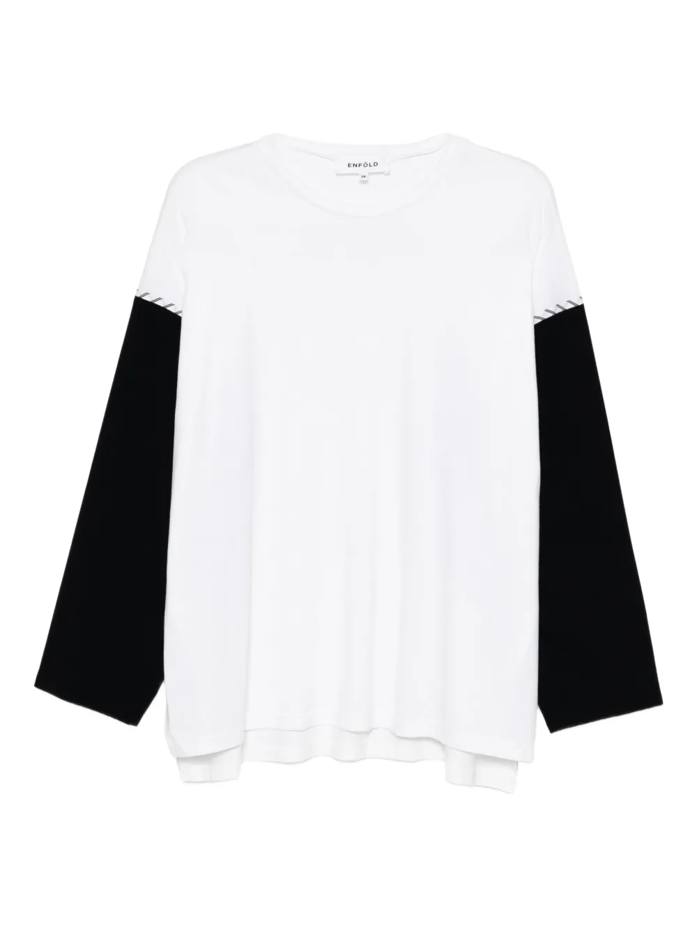 Enföld contrast-colour top | White | Image 1