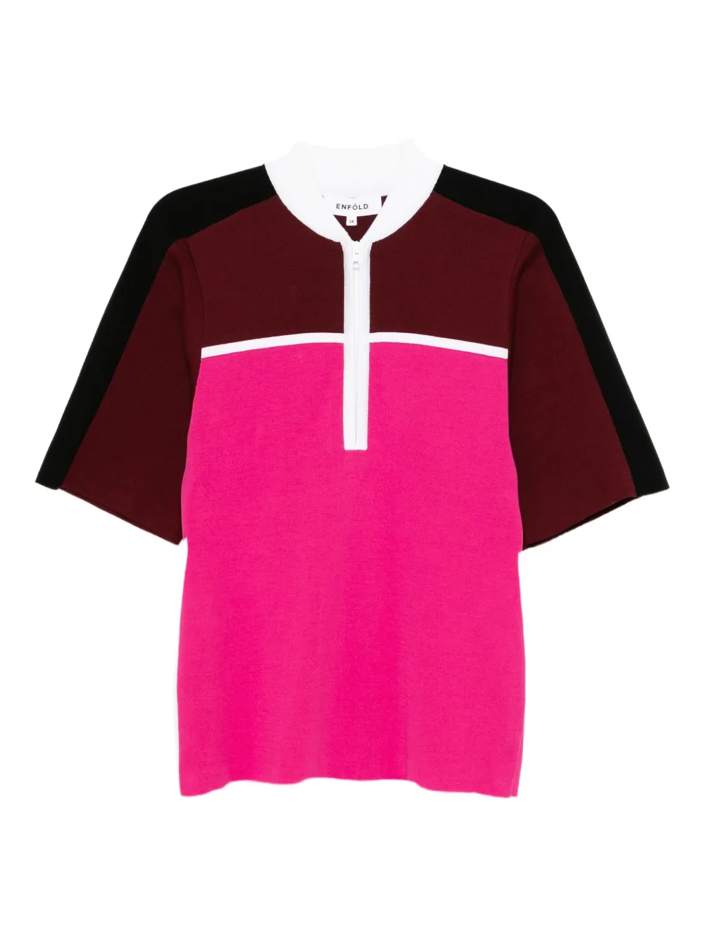 Enföld contrast-colour top | Pink | Image 1