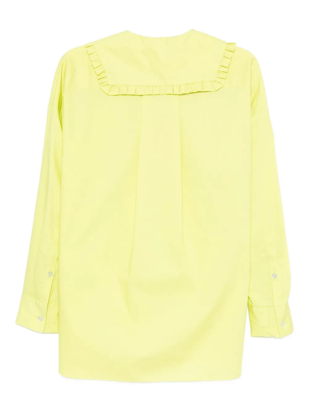 Enföld Shirt met ruchekraag - Geel