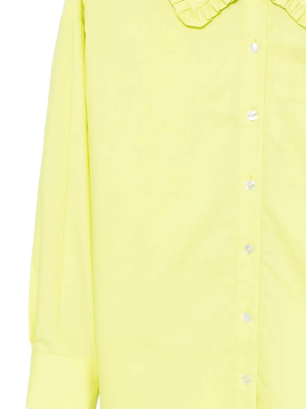 Enföld Shirt met ruchekraag Geel