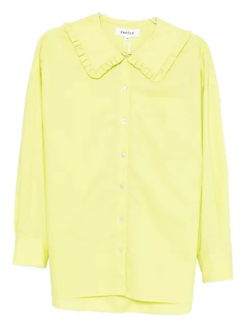 Enföld camisa con volantes en el cuello