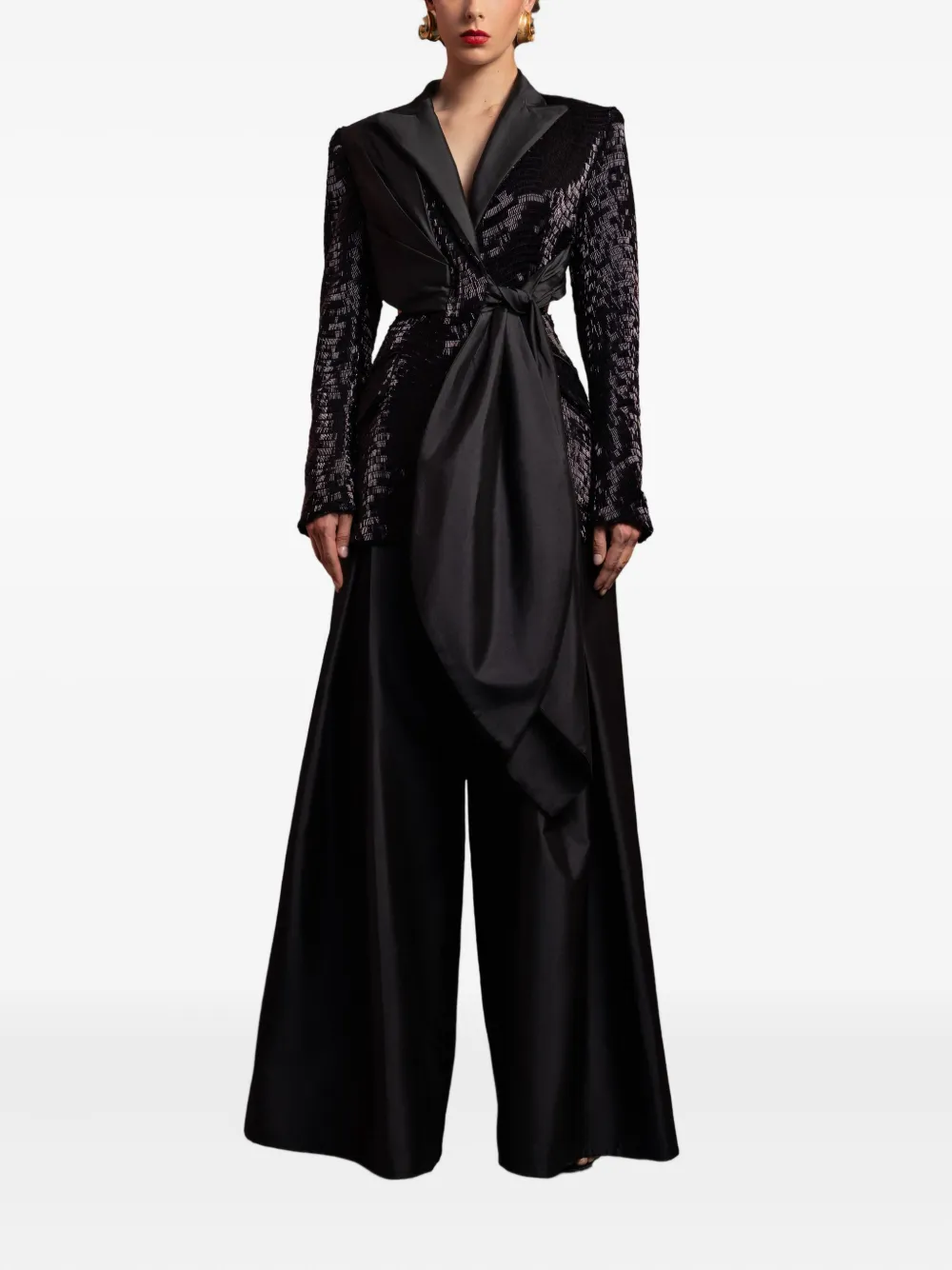 Gaby Charbachy  sequin-embellished wide-leg suit | Full Length | Image 2
