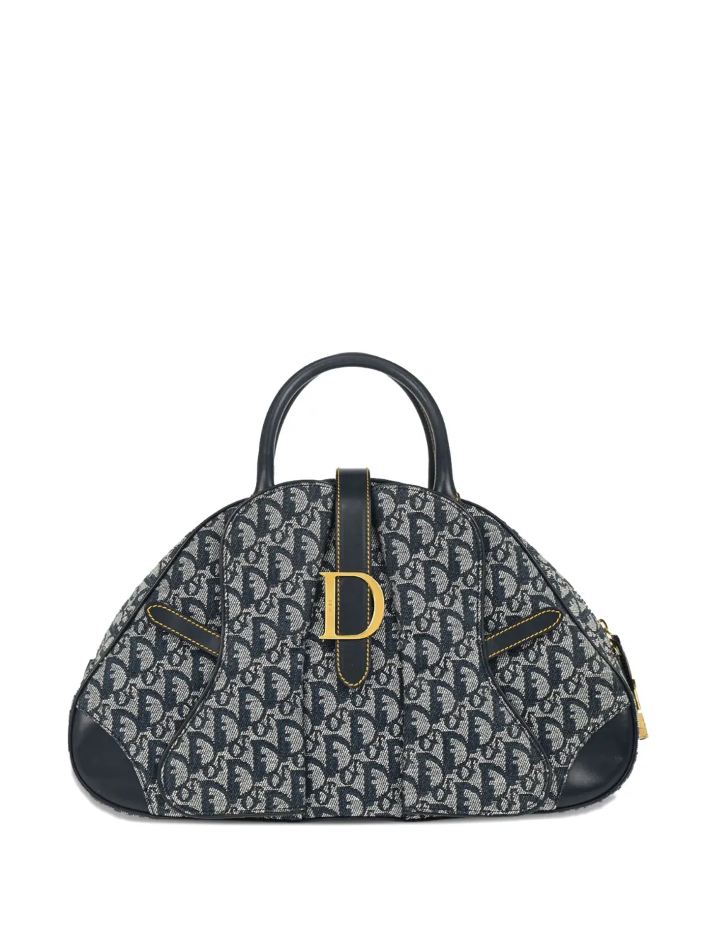 Christian Dior Pre-Owned 2002 ダブル サドル ハンドバッグ - ブルー Christian Dior Pre-Owned 2002 ダブル サドル ハンドバッグ - ブルー