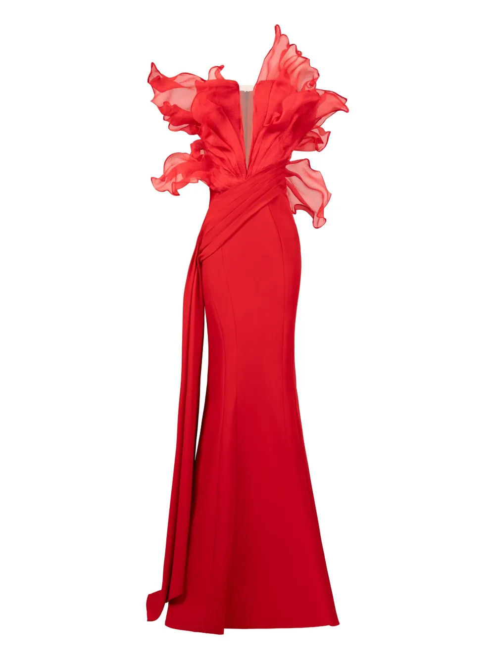 Gaby Charbachy Glamorous avondjurk Rood