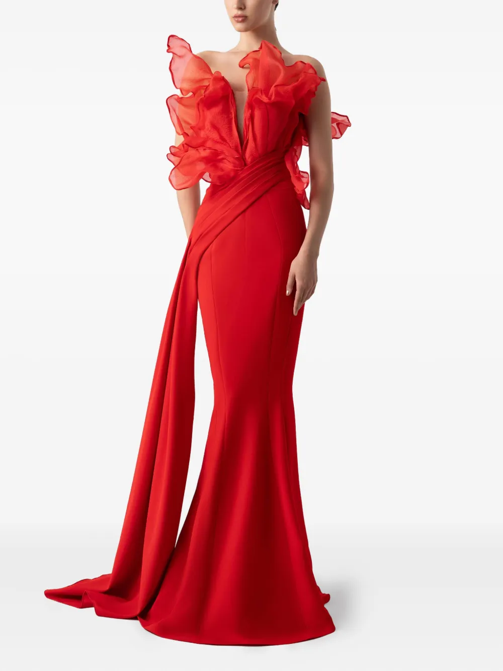 Gaby Charbachy Glamorous avondjurk Rood