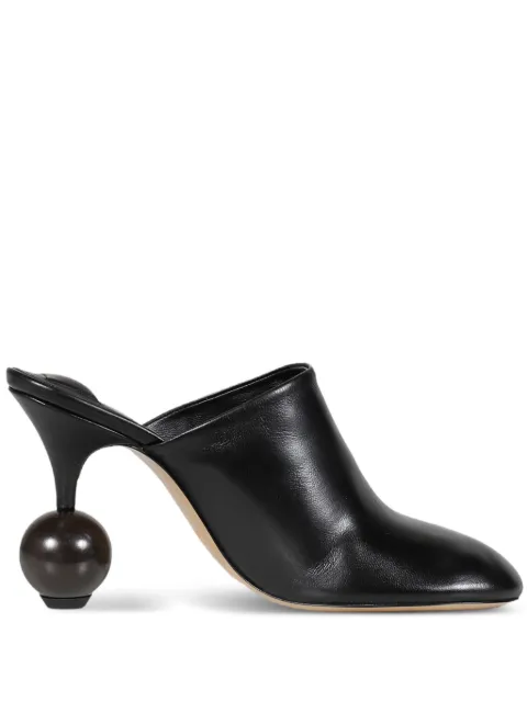 Jacquemus 90mm sphere-heel leather mules