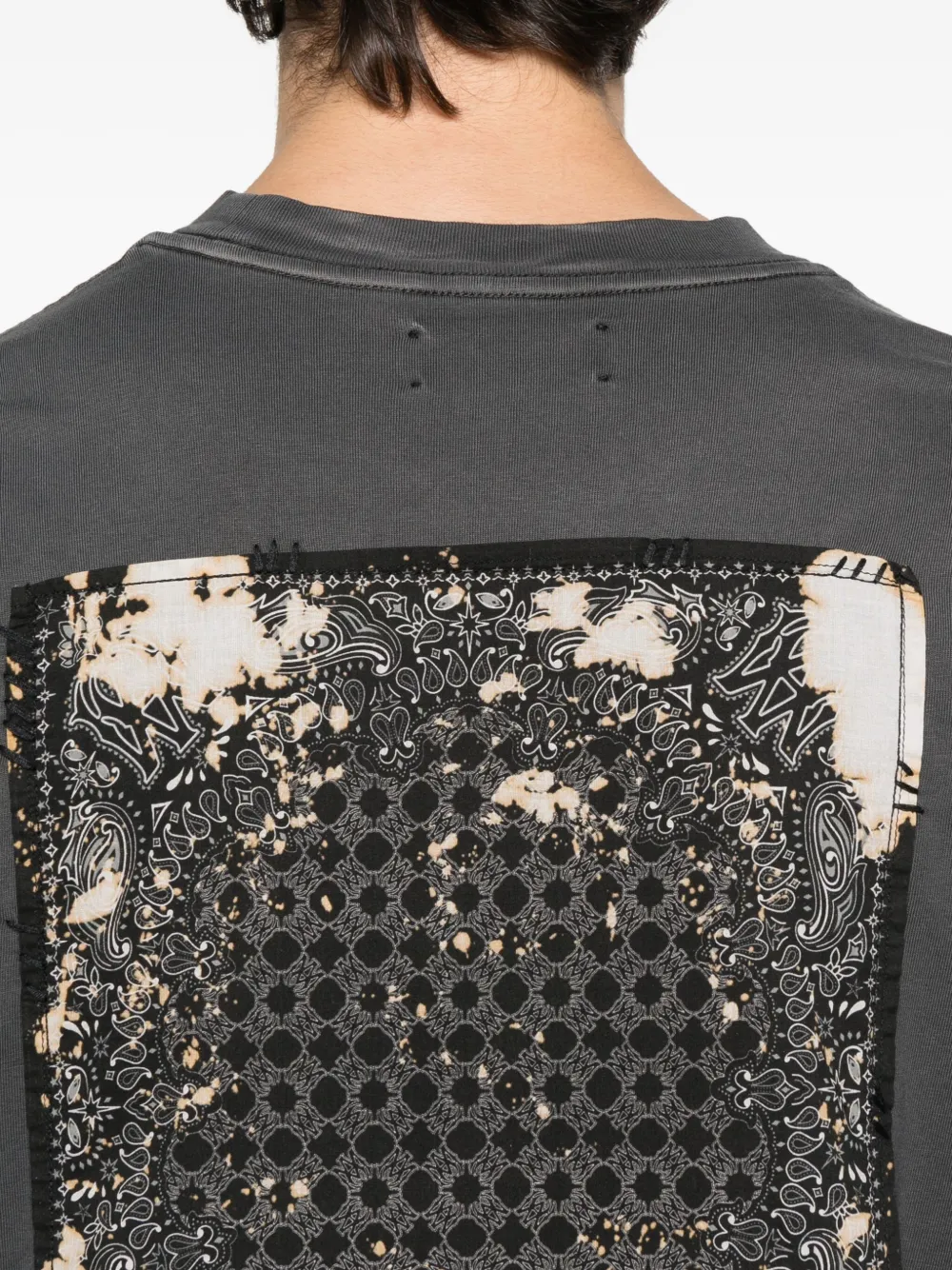 AMIRI Katoenen T-shirt met borduurwerk Grijs