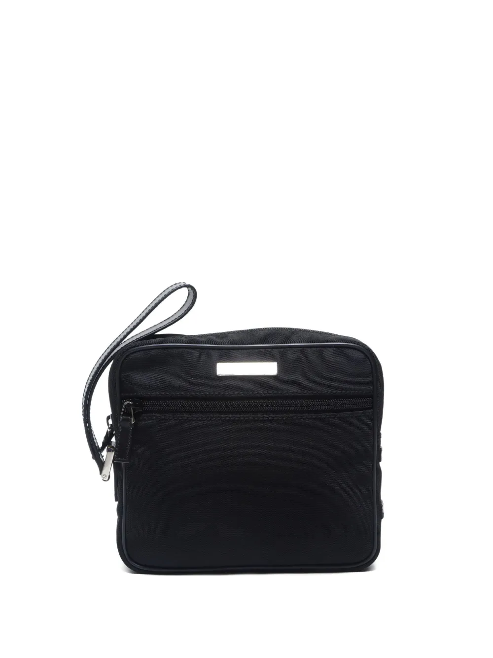 Gucci Pre-Owned 1990-2000s ロゴプレート ナイロンバッグ - ブラック Gucci Pre-Owned 1990-2000s ロゴプレート ナイロンバッグ - ブラック