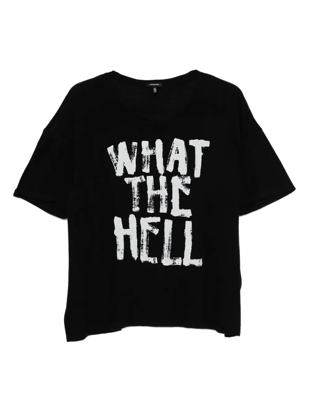R13 graphic-print T-shirt Zwart