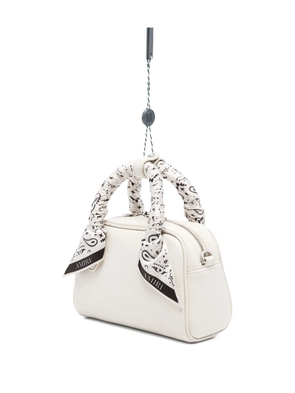 AMIRI Bowlingtas met paisley-sjaal en handvat Beige