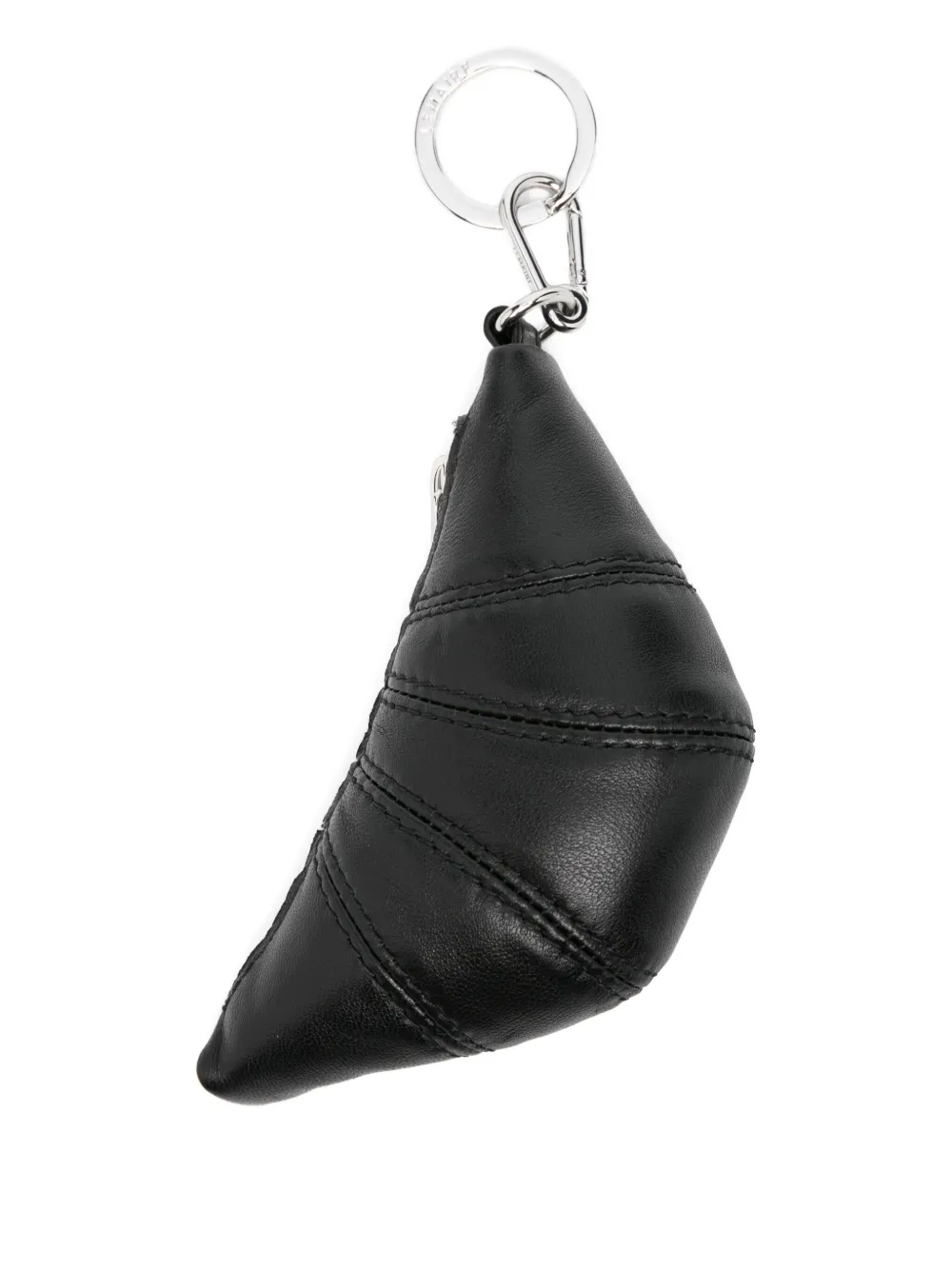 LEMAIRE Mini Croissant keyring Zwart