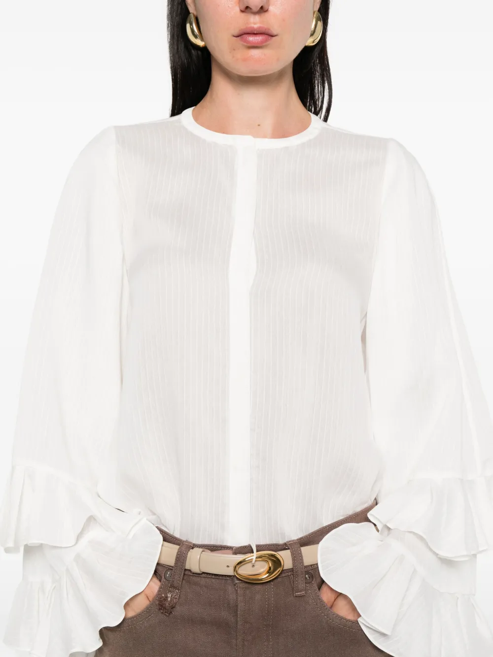 Dorothee Schumacher Shirt met ruches Wit
