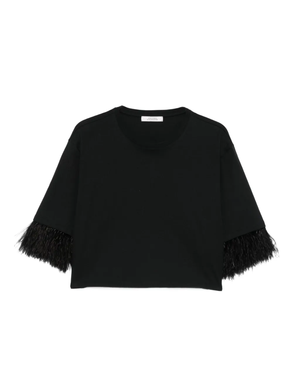 Dorothee Schumacher Top met veren afwerking Zwart