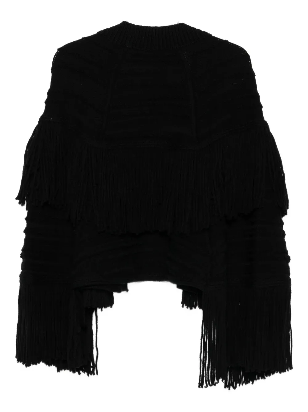 Dorothee Schumacher Wollen vest met franje Zwart