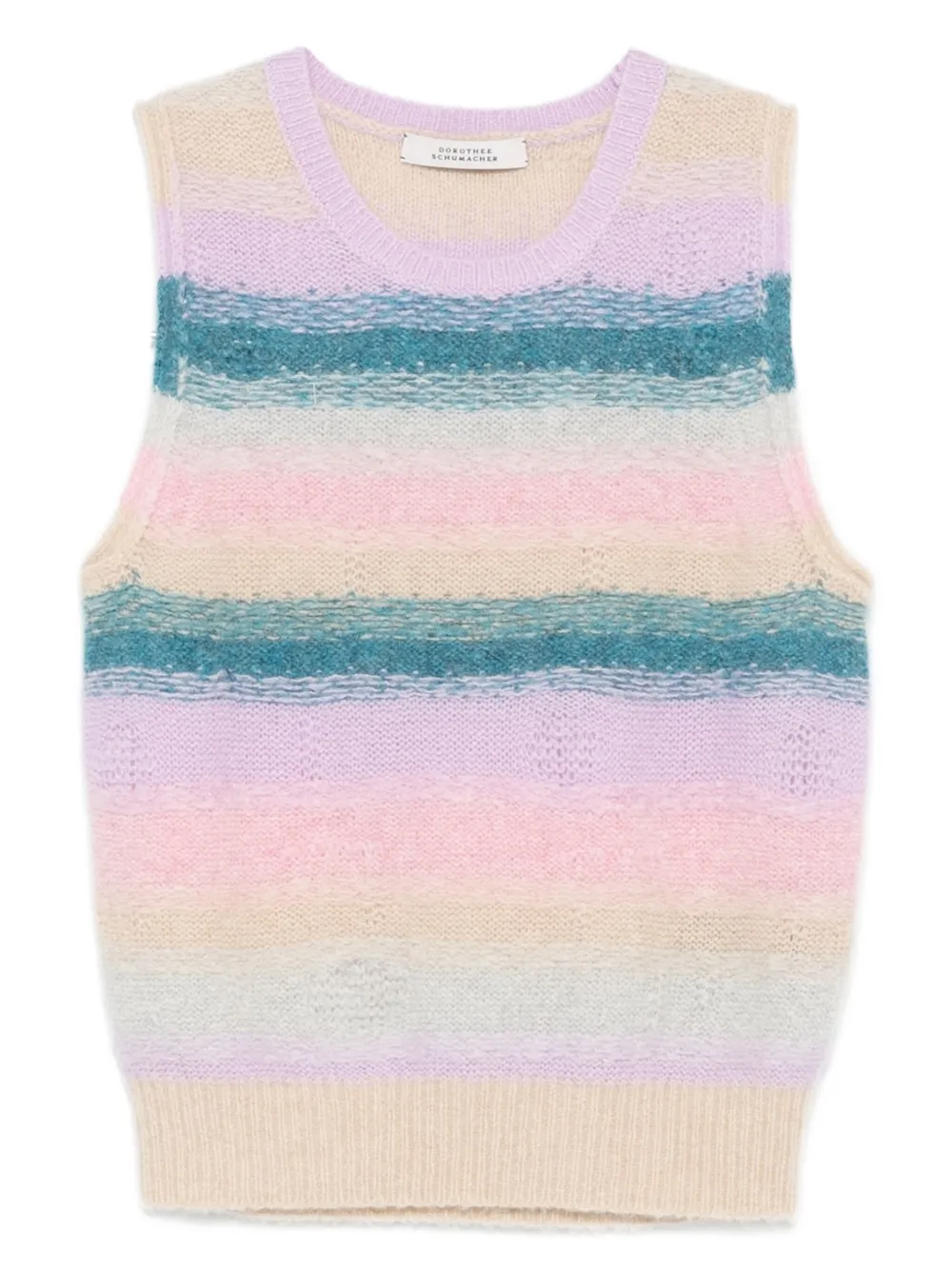striped sleeveless top