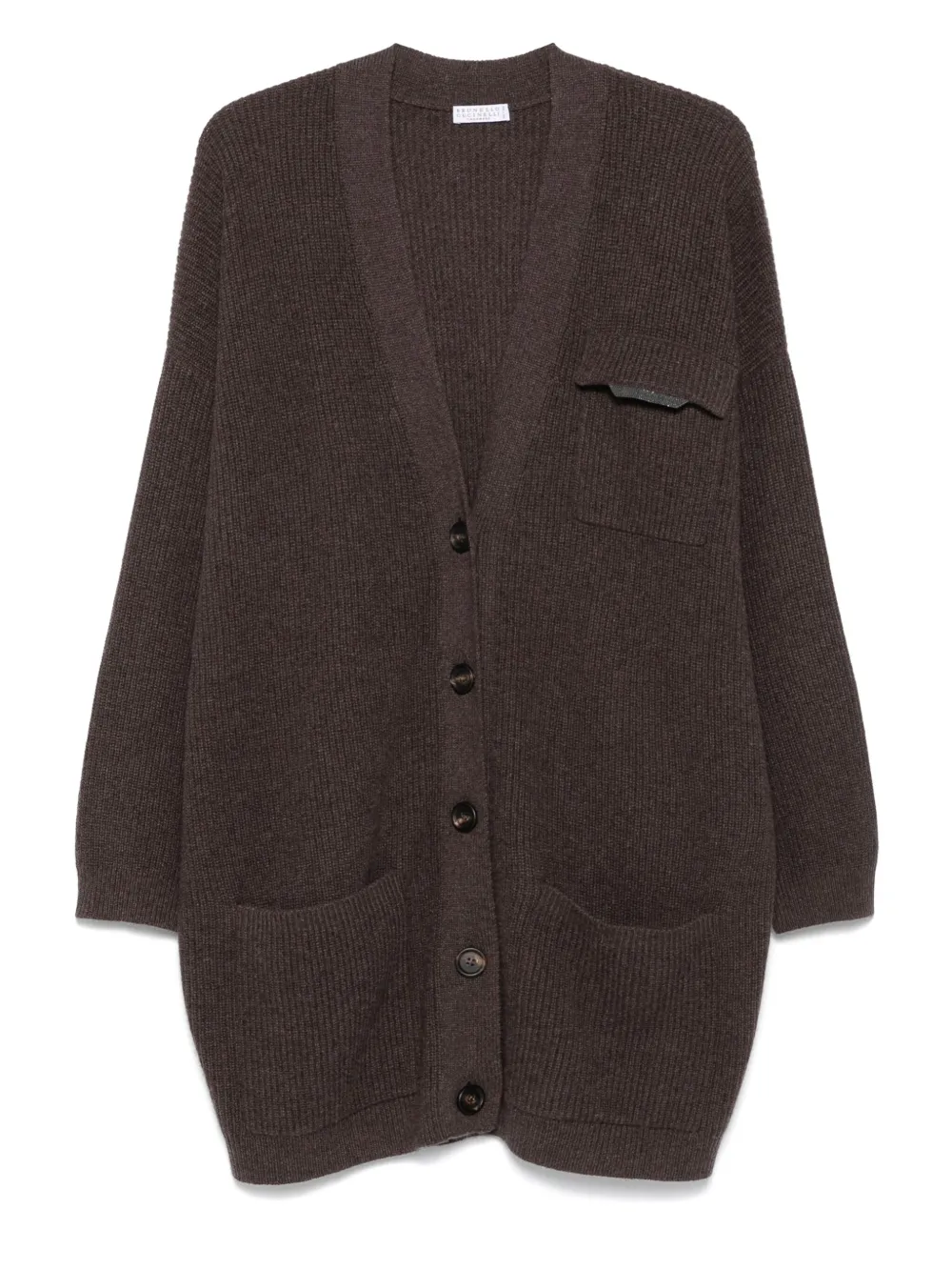 Brunello Cucinelli Geribbeld vest Bruin