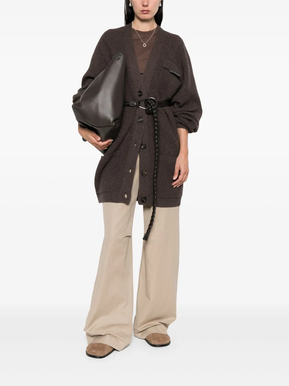 Brunello Cucinelli ribbed buttoned cardigan | Cardigans | Image 2