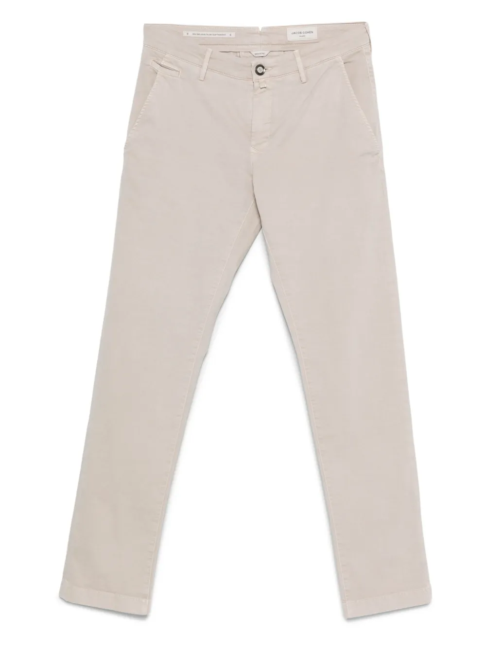 Jacob Cohën belt loops chino trousers Beige