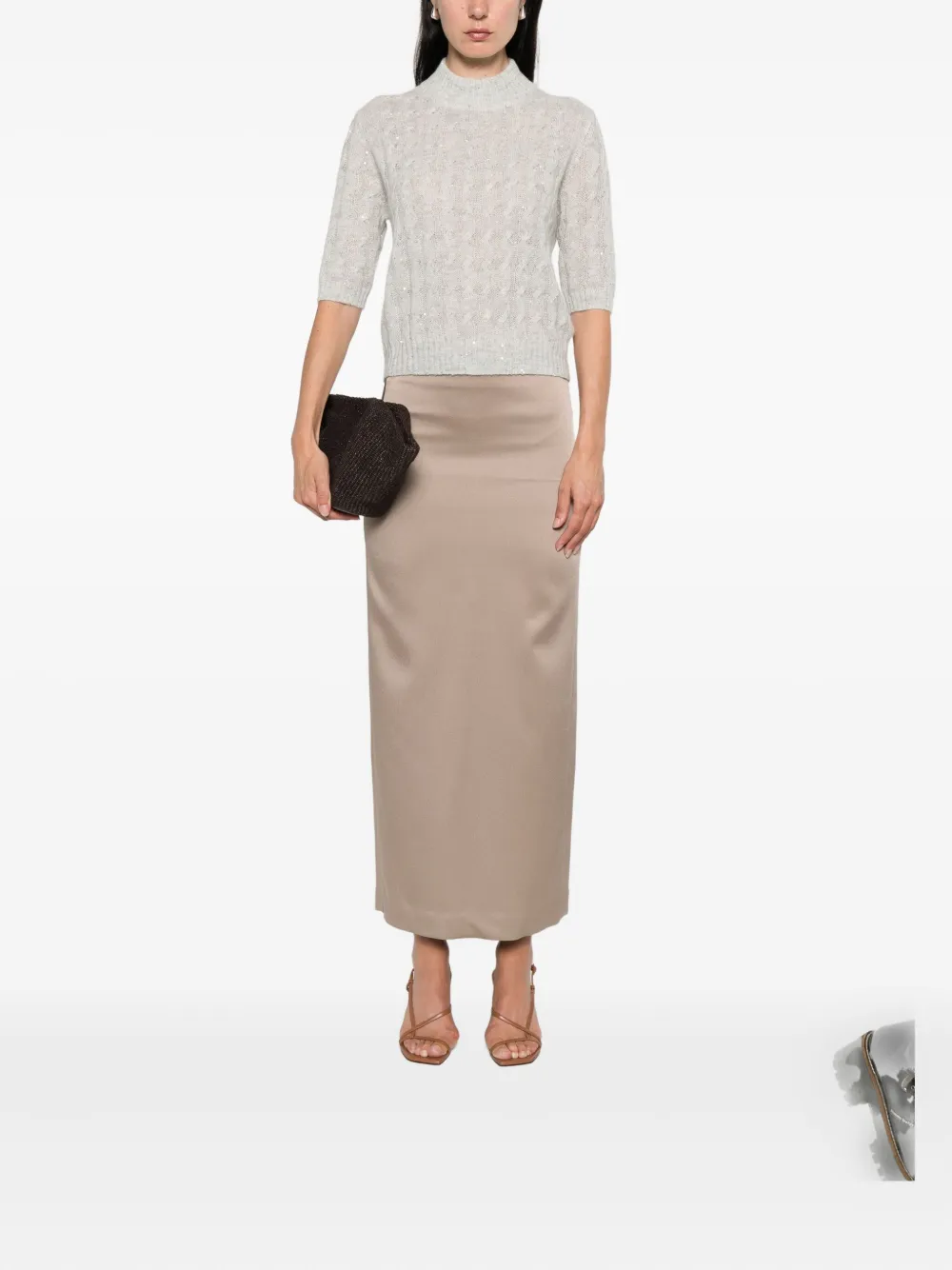Brunello Cucinelli Wool Knitted Jumper In White
