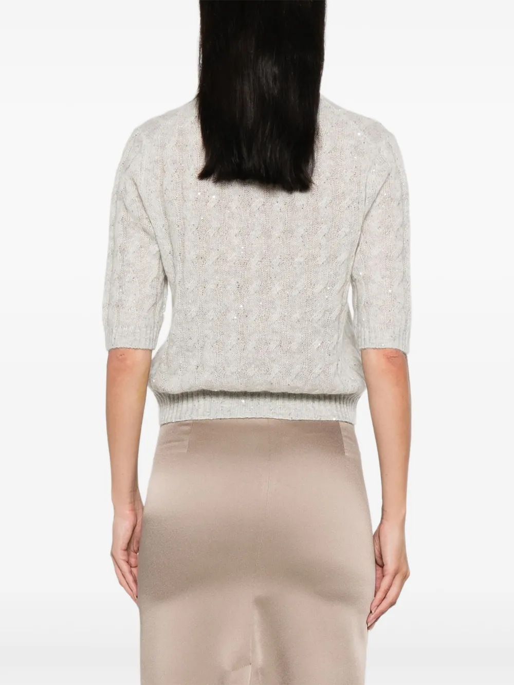 Brunello Cucinelli Trui met hoge hals Grijs