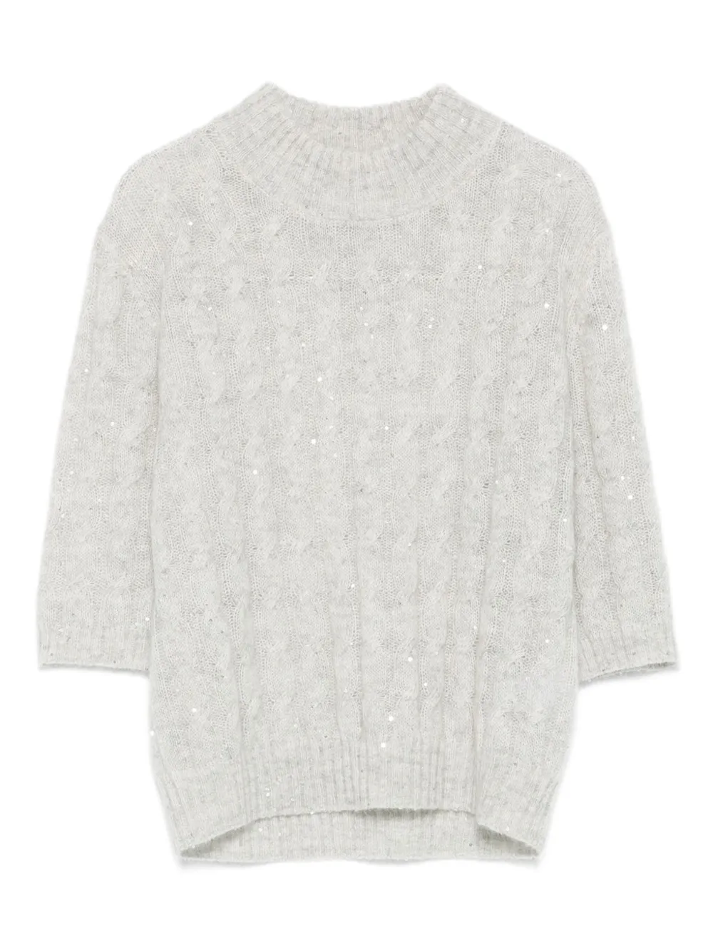 Brunello Cucinelli Trui met hoge hals Grijs