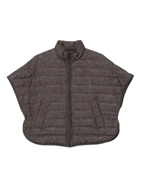Brunello Cucinelli quilted zip-front jacket
