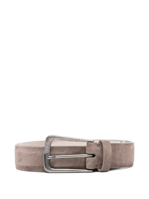 Brunello Cucinelli 스웨이드 버클 벨트