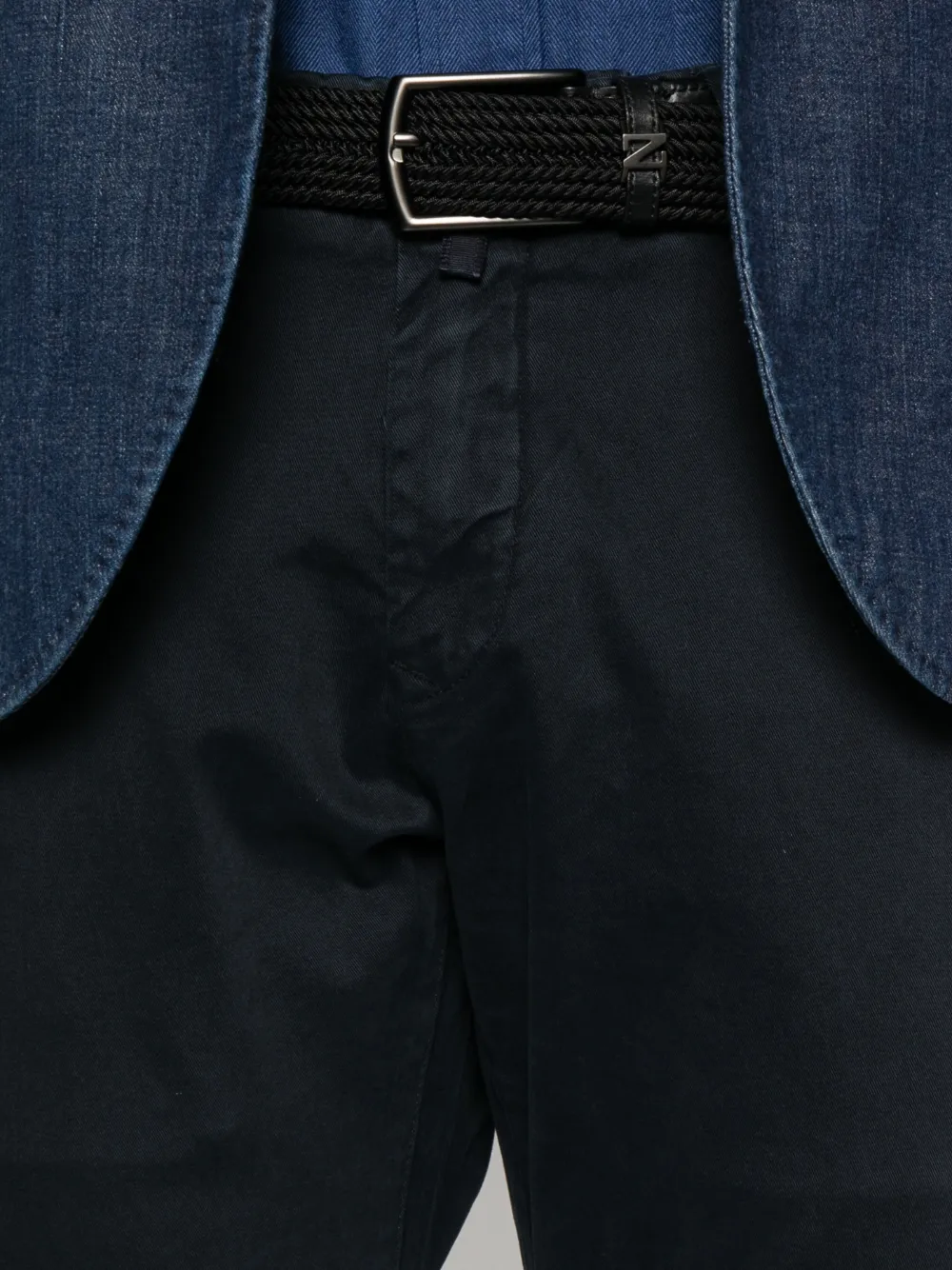 Jacob Cohën Chino met riemlussen Blauw